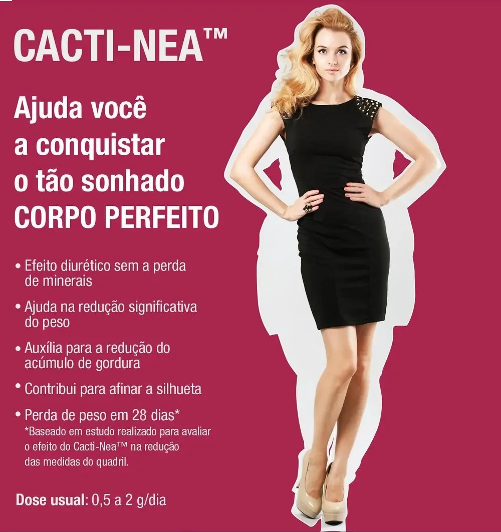 Cacti-Nea™ 500mg (Drenagem Linfática em Cápsulas Cactinea )